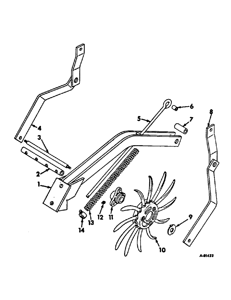 Схема запчастей Case IH 66-SERIES - (U-50) - ROTARY HOE STRIP TILLAGE ATTACHMENT, FOR 2 AND 4-ROW PLANTERS, ONE PER ROW 