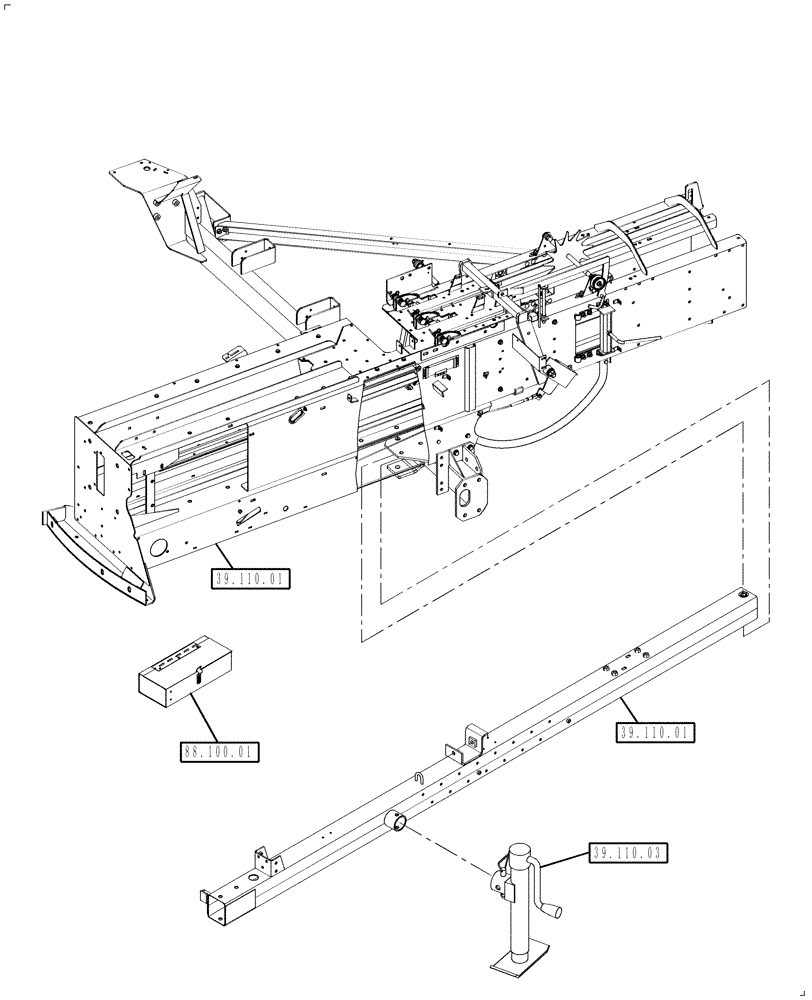 Схема запчастей Case IH SB521 - (00.000.39) - PICTORIAL INDEX , FRAME (00) - GENERAL & PICTORIAL INDEX