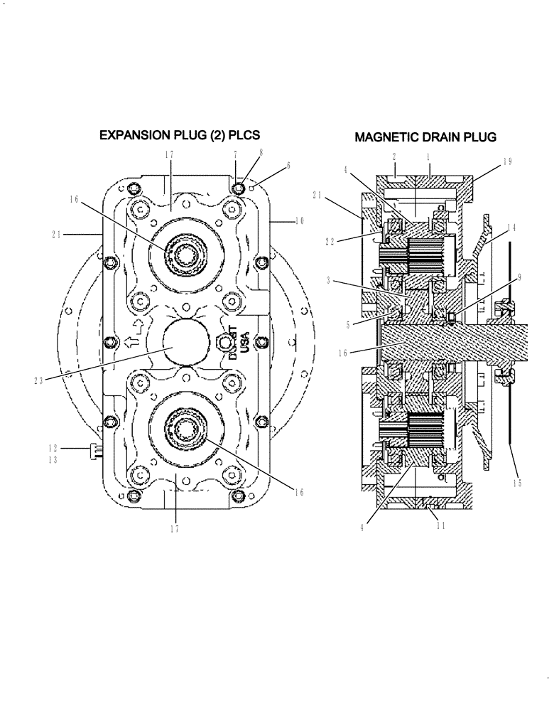 Схема запчастей Case IH SPX3320 - (06-012) - DRIVE-2 PUMP, 1.40 UP Hydraulic Plumbing