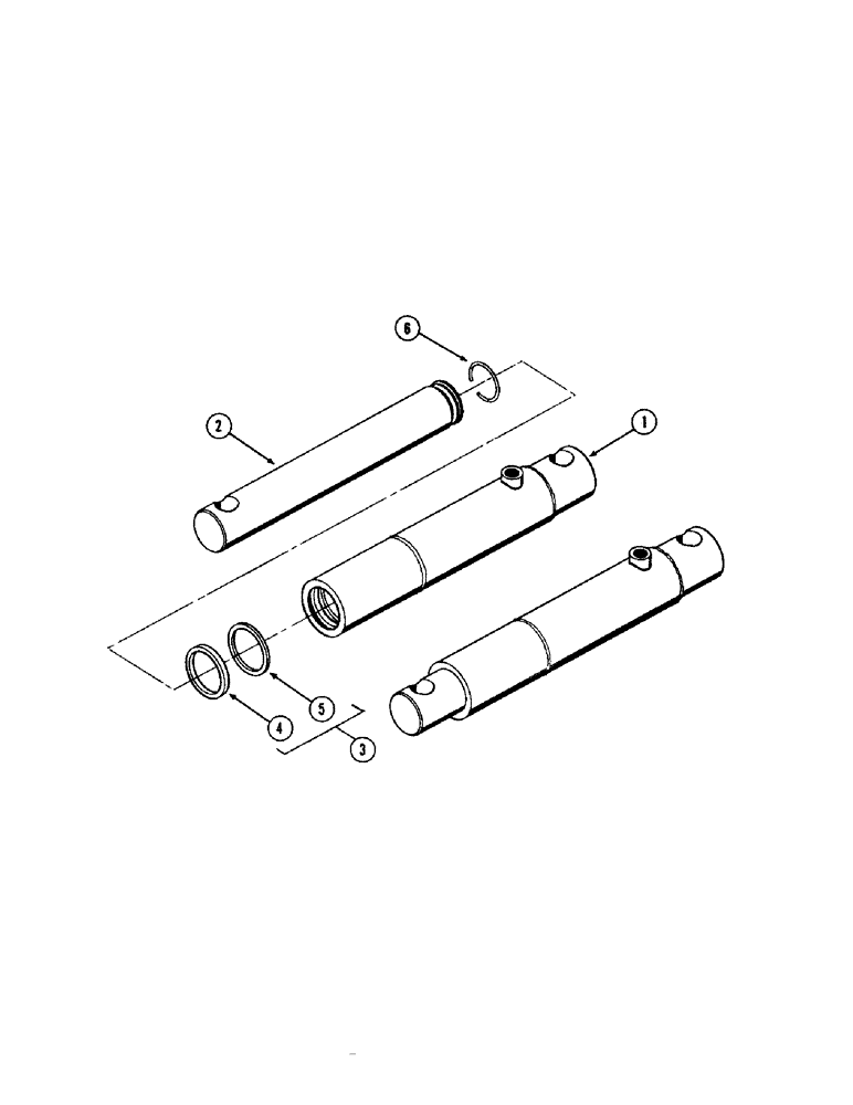 Схема запчастей Case IH 675 - (48[A]) - FH842435 HYDRAULIC CYLINDER 