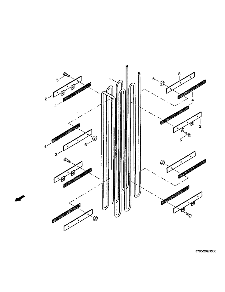 Схема запчастей Case IH 8790 - (053) - RADIATOR SYSTEM, RADIATOR COLL (10) - ENGINE