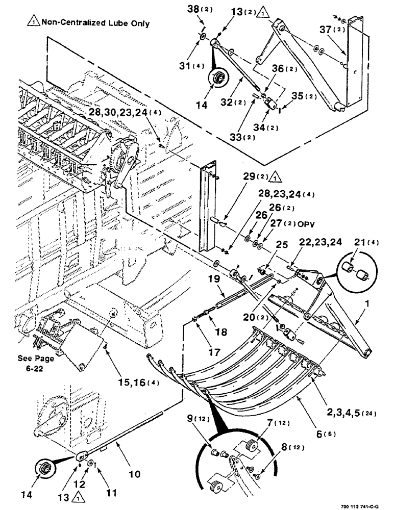 Схема запчастей Case IH 8580 - (06-02) - NEEDLE ASSEMBLY (14) - BALE CHAMBER