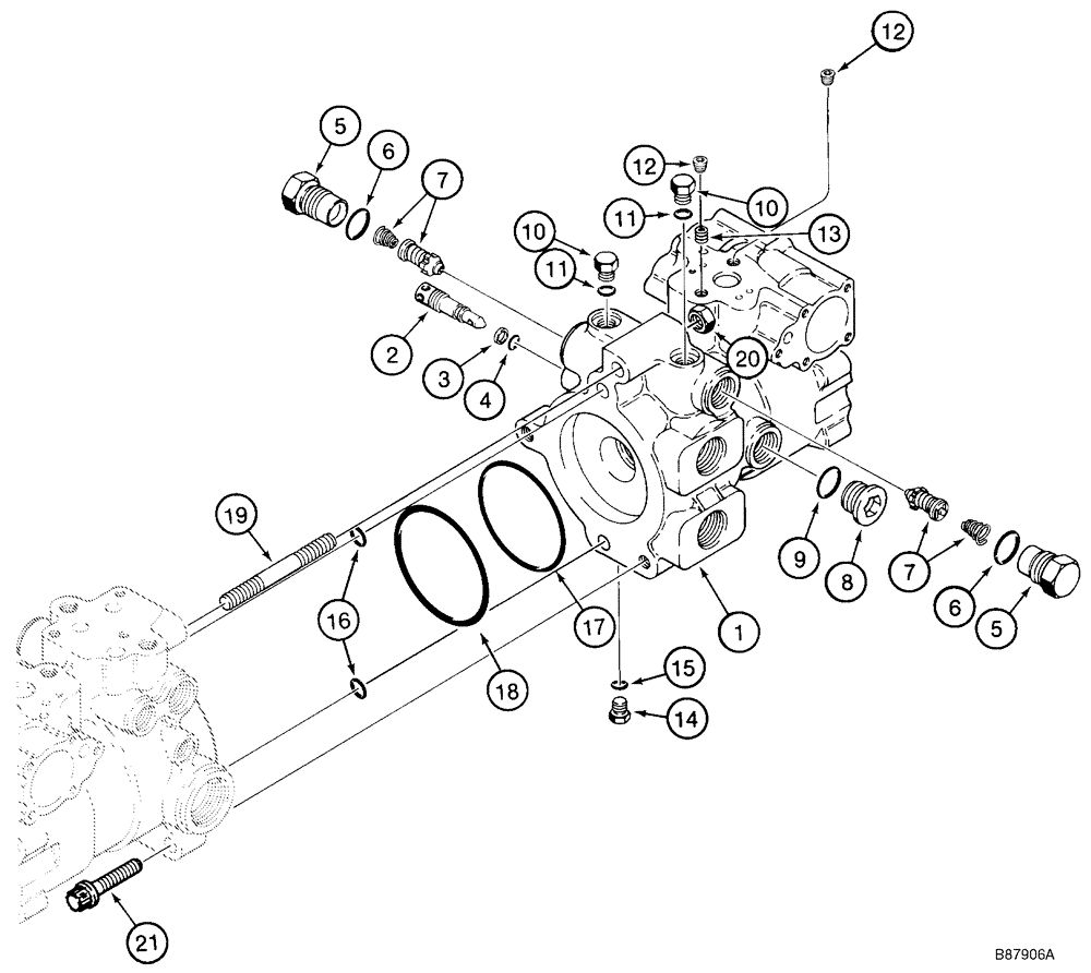 Схема запчастей Case IH 1845C - (06-13) - PUMP ASSY, TANDEM, - JAF0339423 (06) - POWER TRAIN