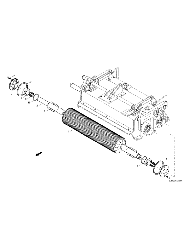 Схема запчастей Case IH 8790 - (127) - CRACKER, CRACKER ROLL (60) - PRODUCT FEEDING