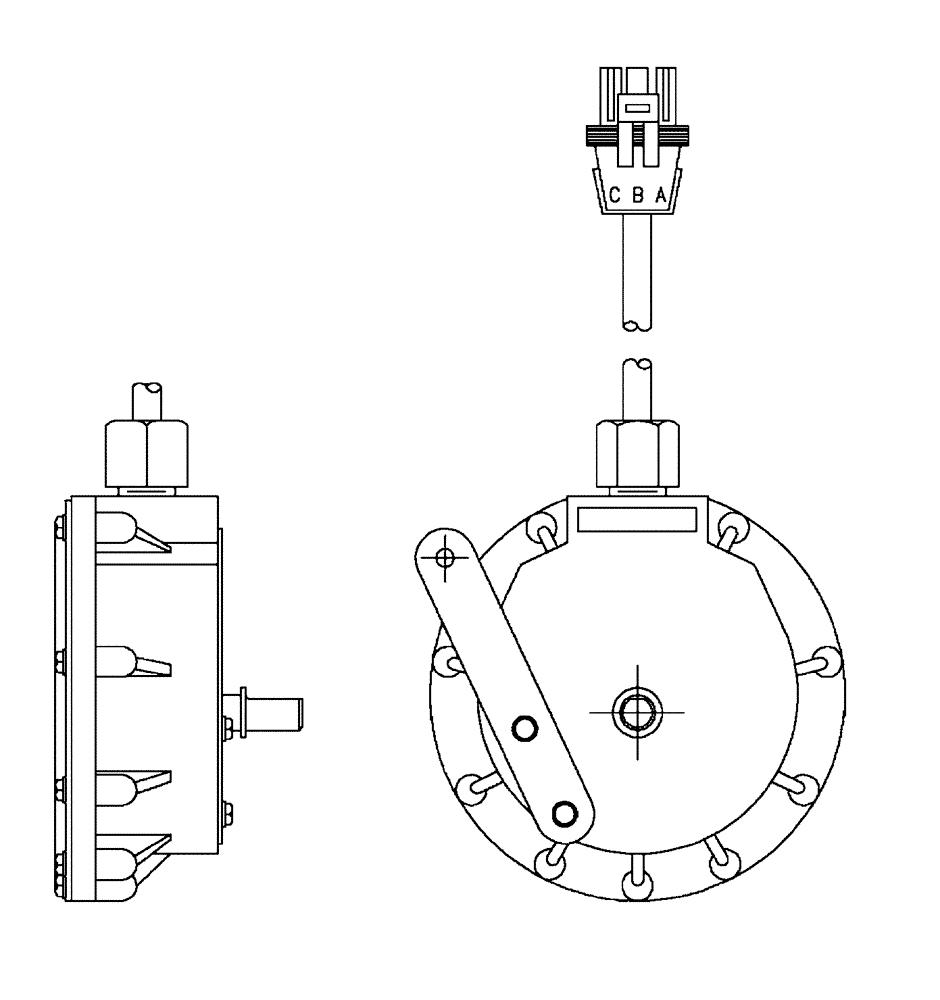 Схема запчастей Case IH FLX810 - (13-016) - SENSOR ASSEMBLY, APPLICATION RATE (06) - ELECTRICAL