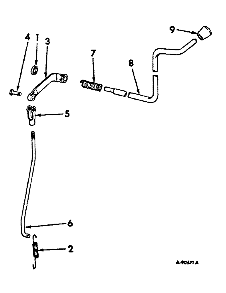 Схема запчастей Case IH 756 - (H-14) - CONTROLS, POWER TAKE-OFF LEVER AND CONNECTIONS Controls