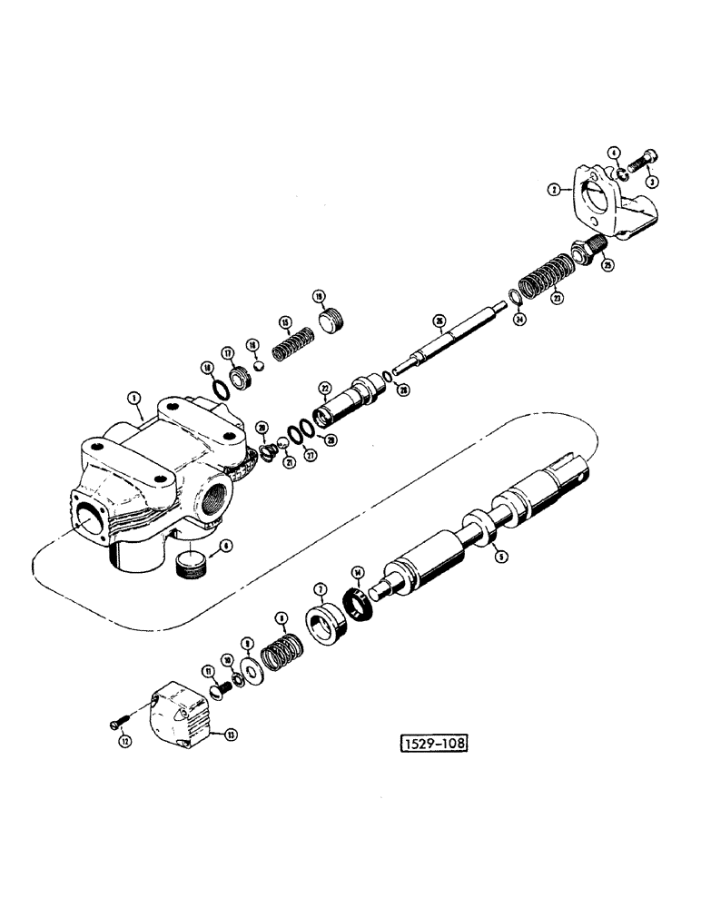 Схема запчастей Case IH 1529 - (099A) - VARIABLE SPEED CONTROL VALVE, STARTING FROM NO. 3755880 