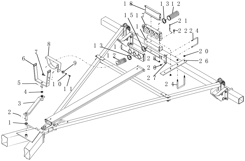 Схема запчастей Case IH PTX600 - (6.110.1) - HOSE CONNECTORS - CULTIVATOR AND TOW BEHIND SEEDER Related Equipment