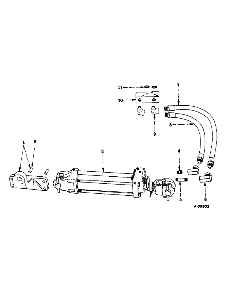 Схема запчастей Case IH 300 - (294) - HYDRAULIC SYSTEM, HYDRAULIC EQUIPMENT, SPECIAL, FAST-HITCH HYDRAULIC EQUIPMENT (07) - HYDRAULIC SYSTEM