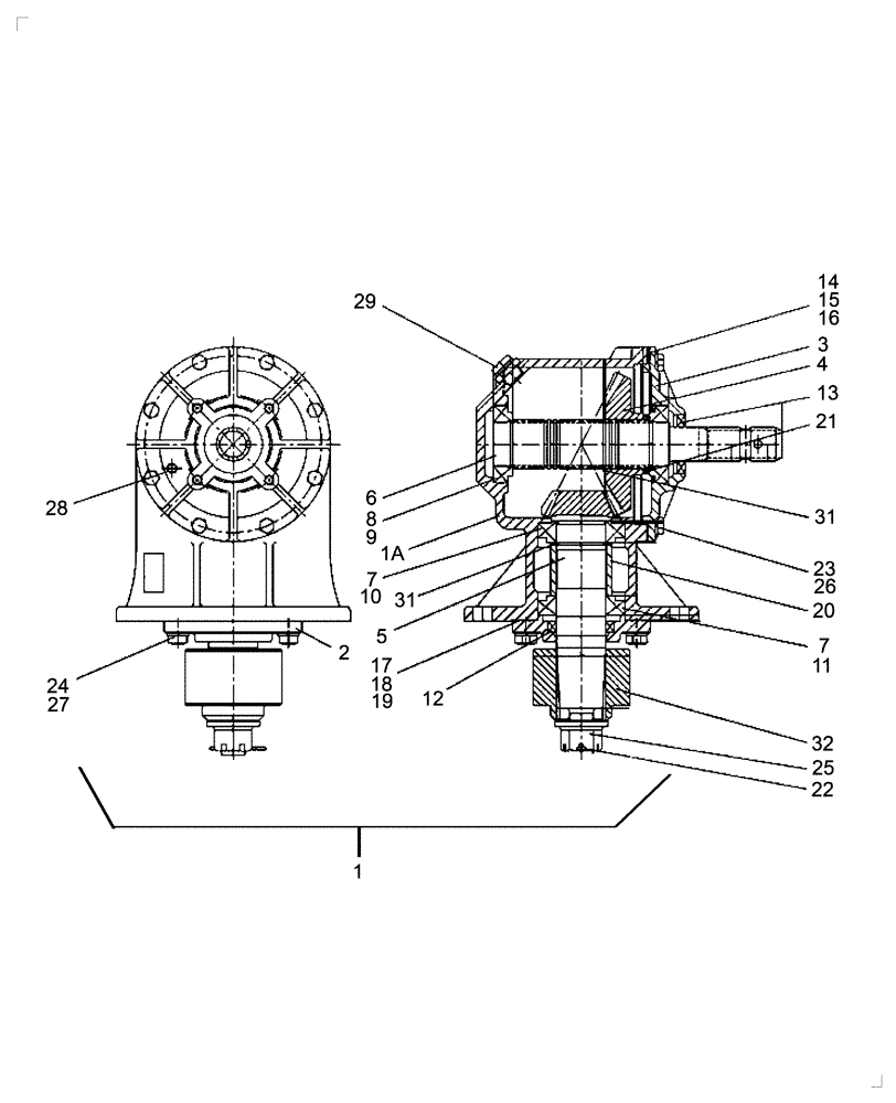 Схема запчастей Case IH 717721446 - (012) - GEARBOX 