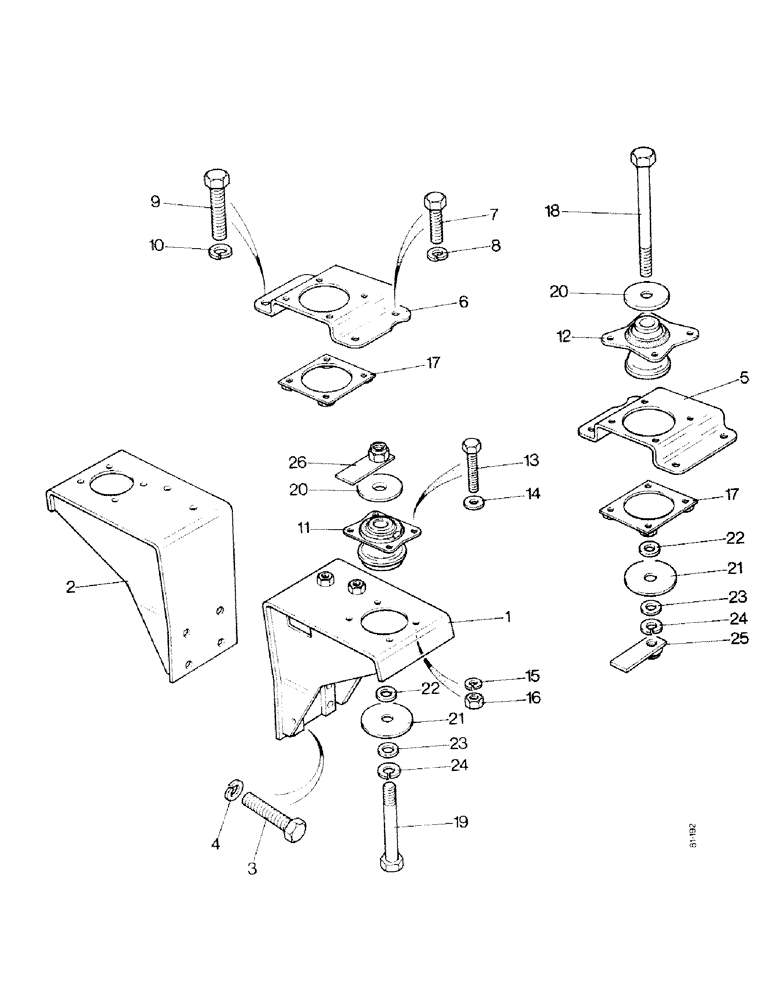 Схема запчастей Case IH 1490 - (N11-1) - MOUNTING BRACKETS, HIGH PLATFORM (08) - SHEET METAL