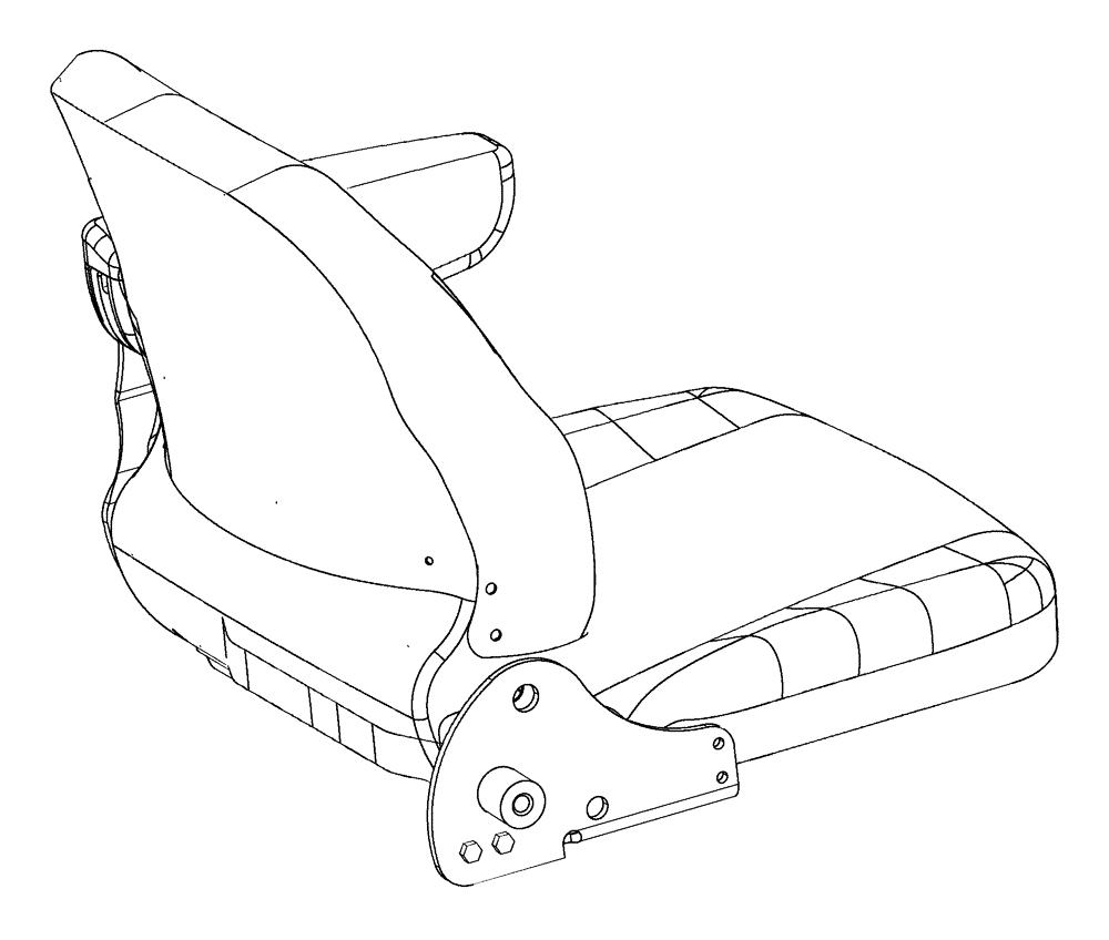 Схема запчастей Case IH MX200 - (09-30) - CUSHION ASSEMBLY SEAT, -JJA0106541, EUROPE ONLY, STANDARD CAB (09) - CHASSIS/ATTACHMENTS