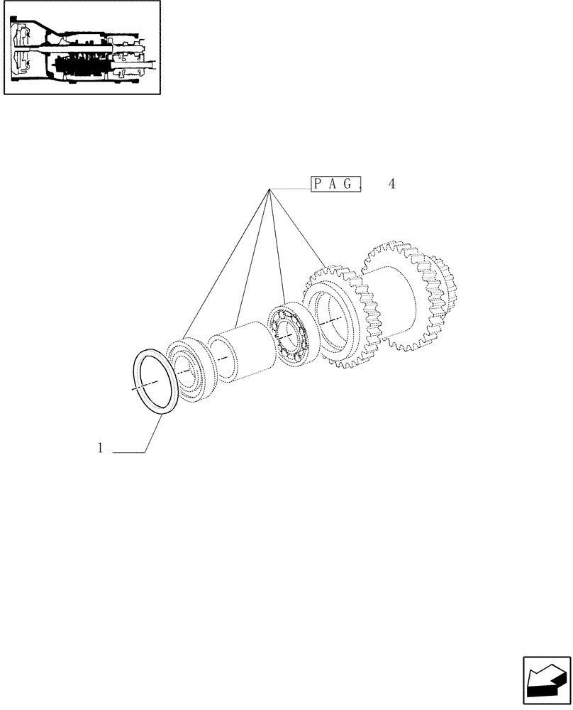 Схема запчастей Case IH MXM140 - (1.28.1[05]) - 20X16 MECHANICAL GEAR BOX (40 KM/H) / TRANSMISSION GEARS (03) - TRANSMISSION