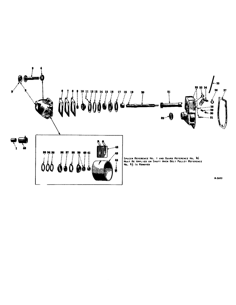 Схема запчастей Case IH FARMALL A - (166) - ATTACHMENTS, BELT PULLEY, SPECIAL Attachments