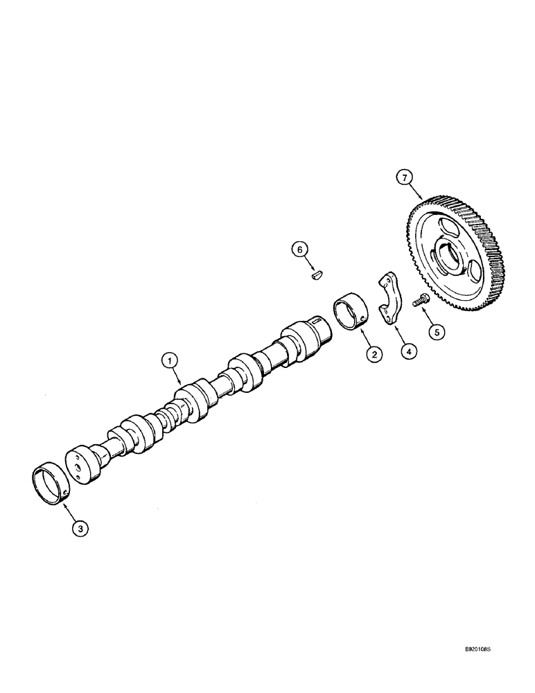 Схема запчастей Case IH 4391T - (2-56) - CAMSHAFT, 4-390, 4T-390 AND 4TA-390 EMISSIONS CERTIFIED ENGINES (02) - ENGINE