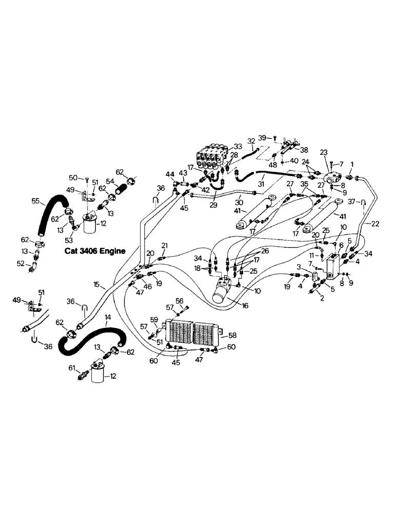 Схема запчастей Case IH SM-325 - (08-02) - HYDRAULIC SYSTEM, LESS PUMP AND ATTACHING PARTS (07) - HYDRAULICS