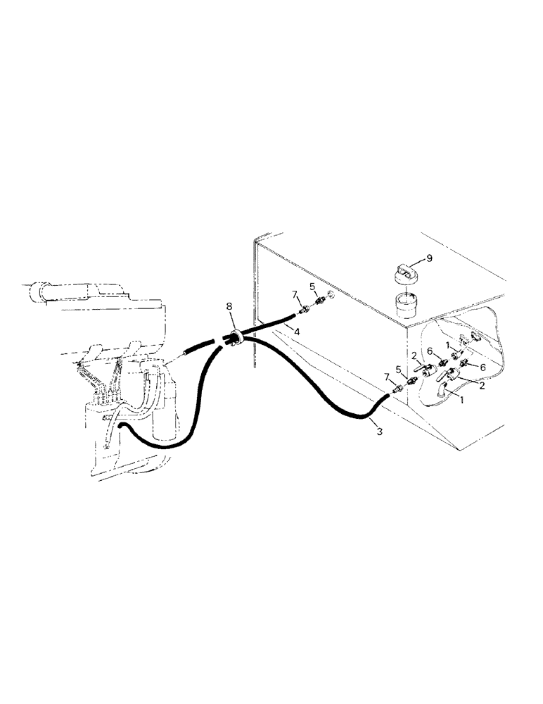 Схема запчастей Case IH KM-225 - (07-05) - FUEL SYSTEM, KOMATSU ENGINE (02) - FUEL SYSTEM