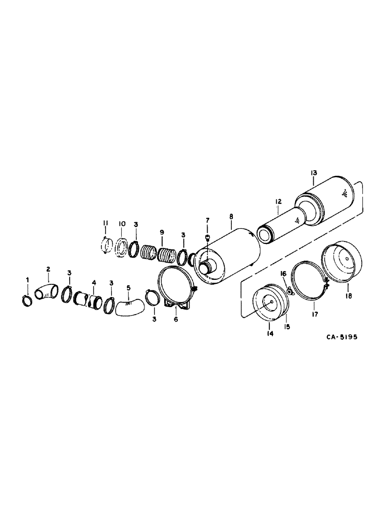 Схема запчастей Case IH 1470 - (12-01) - POWER, AIR CLEANER AND CONNECTIONS Power