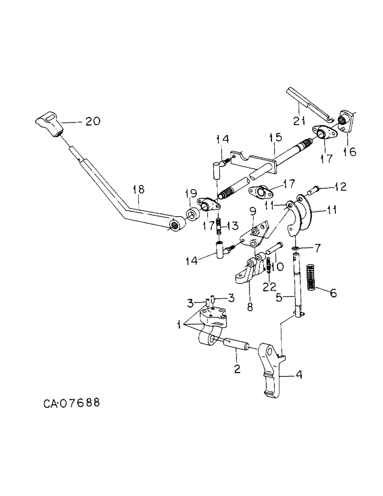 Схема запчастей Case IH 6788 - (07-37) - DRIVE TRAIN, PARK LOCK BRAKE, RANGE TRANSMISSION (04) - Drive Train