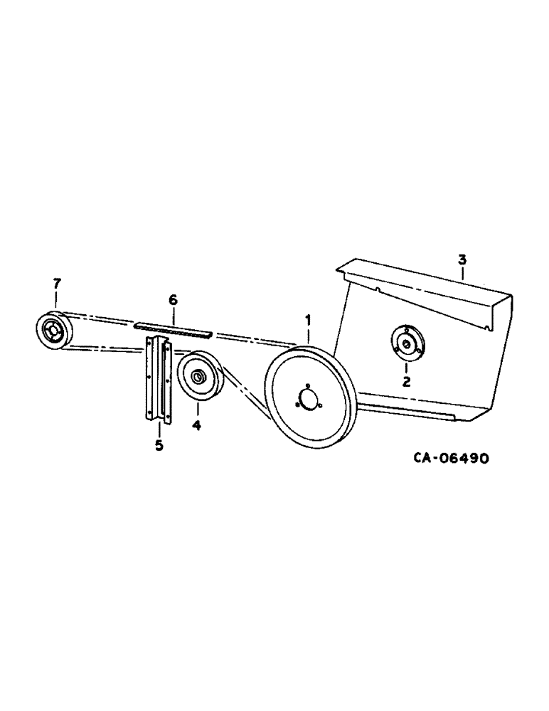 Схема запчастей Case IH 1470 - (20-13) - SEPARATOR, STRAW SPREADER DRIVE, SERIAL NO. 10059 AND BELOW W/O STRAW CHOPPER Separation