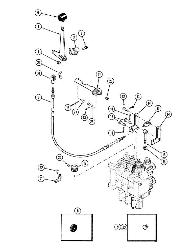 Схема запчастей Case IH 2394 - (8-040) - REMOTE HYDRAULICS ADD-ON ATTACHMENT, THIRD CIRCUIT WITH LOAD CHECK (08) - HYDRAULICS