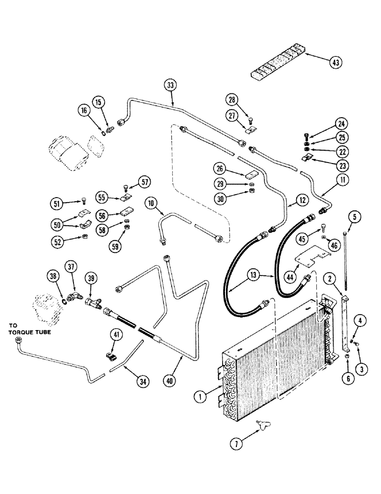 Схема запчастей Case IH 2394 - (5-08) - OIL COOLER SYSTEM (05) - STEERING