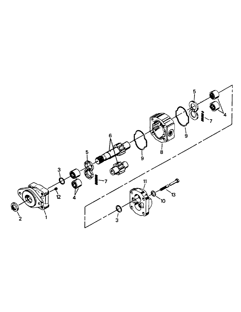 Схема запчастей Case IH PTA310 - (08-22A) - HYDRAULIC PUMP ASSEMBLY, CAT 3406 ENGINE (07) - HYDRAULICS