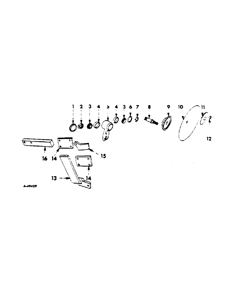 Схема запчастей Case IH 512 - (X-10) - DISK COLTER JOINTERS, RIGID STANDARD 