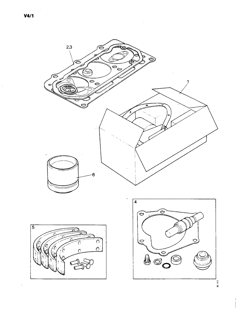 Схема запчастей Case IH 1190 - (V-05) - SERVICE KITS AND PARTS (18) - MISCELLANEOUS