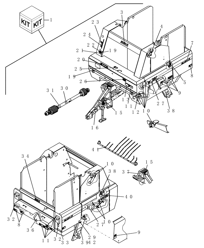 Схема запчастей Case IH RBX461 - (096) - DECALS (88) - ACCESSORIES