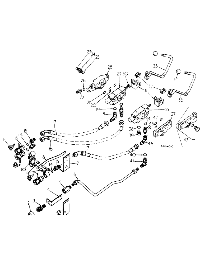 Схема запчастей Case IH 785 - (10-016) - AUXILIARY VALVES (07) - HYDRAULICS