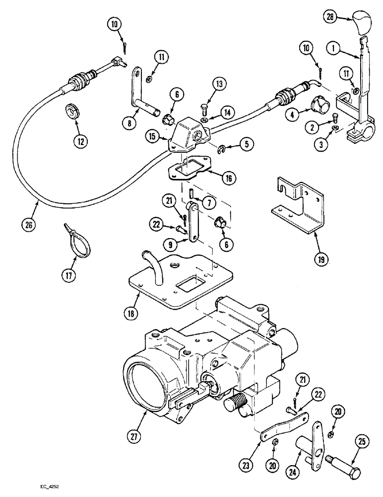 Схема запчастей Case IH 3220 - (8-048) - DROP RESPONSE CONTROL, TRACTOR WITH CAB, - JJE0927762 (08) - HYDRAULICS