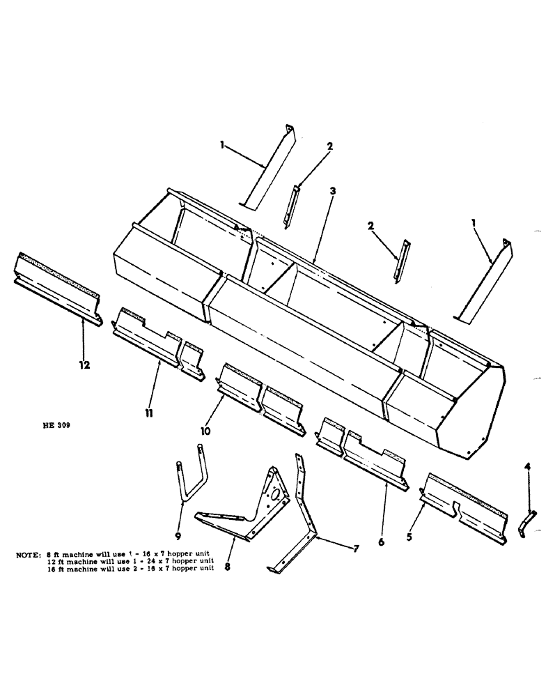 Схема запчастей Case IH 300 - (10-20) - GRAIN SEEDING HOPPER 