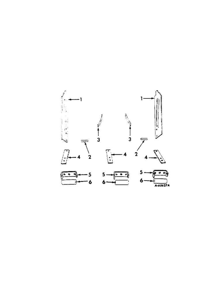 Схема запчастей Case IH 414 - (081) - BASKET HIGH LIFT ATTACHMENT, BASKET PIVOT BEARING PLATES, SLIDE RAILS AND ROLLERS (80) - CROP STORAGE/UNLOADING