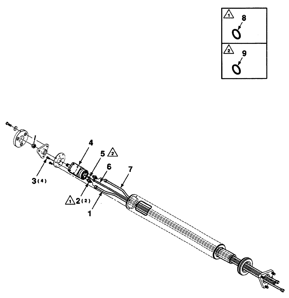 Схема запчастей Case IH 325 - (8-28) - HYDRAULIC AUGER DRIVE ASSEMBLY "A" (35) - HYDRAULIC SYSTEMS