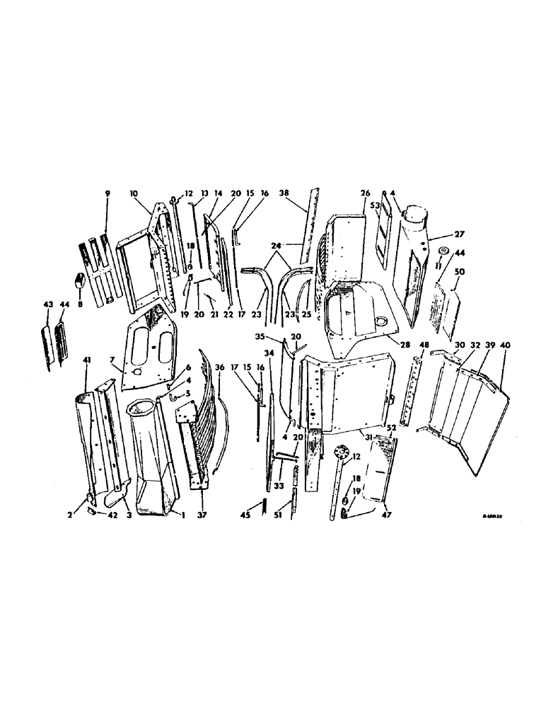 Схема запчастей Case IH 414 - (116) - LOWER DRUM HOUSING (58) - ATTACHMENTS/HEADERS