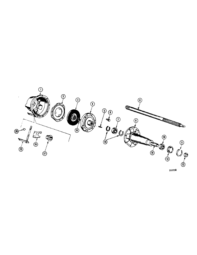 Схема запчастей Case IH 960 - (310) - CLUTCH SHAFT AND HOUSING, 960 SPECIAL COMBINE (18) - CLUTCH