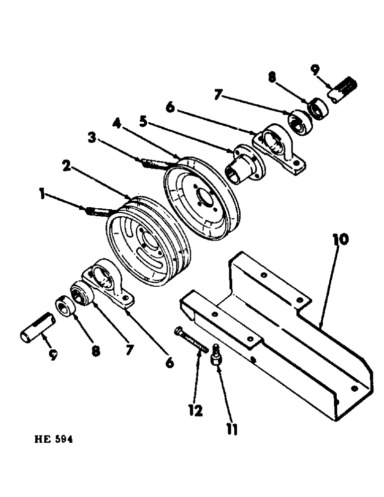 Схема запчастей Case IH 375 - (B-35) - POWER TRAIN, PLATFORM COUNTER SHAFT (03) - POWER TRAIN