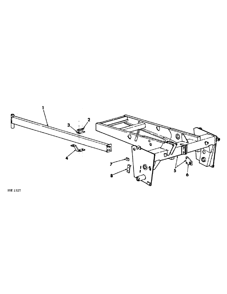 Схема запчастей Case IH 230 - (09-2) - FRAME, MAIN FRAME AND TAIL BEAM (12) - FRAME