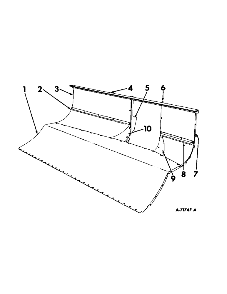 Схема запчастей Case IH 55 - (B-29) - CUTTER BAR UNIT - DECK AND BACK SHEETS (58) - ATTACHMENTS/HEADERS