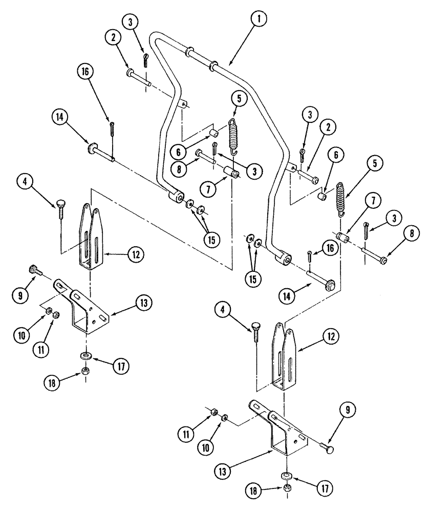 Схема запчастей Case IH STX440 - (09-42) - HOOD LIFT ARM (09) - CHASSIS/ATTACHMENTS