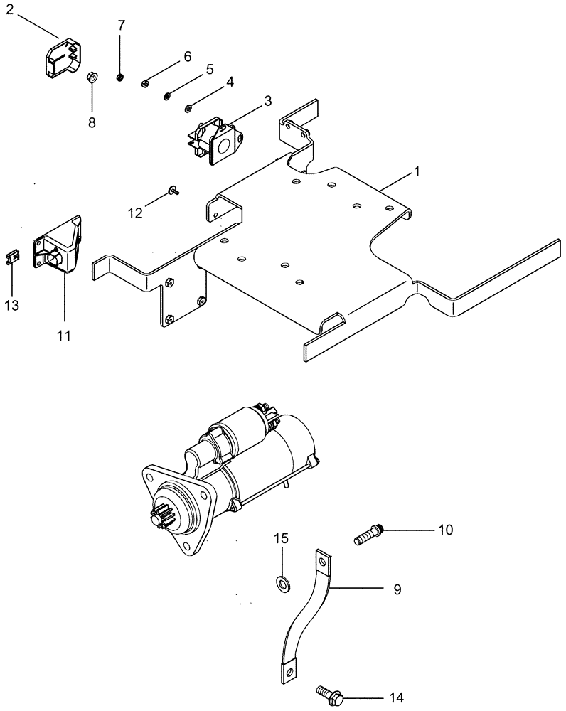 Схема запчастей Case IH MAGNUM 245 - (04-25) - SOLENOID - STARTER (04) - ELECTRICAL SYSTEMS