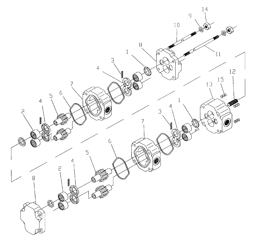 Схема запчастей Case IH 7700 - (B04[13]) - FLOW DIVIDER LOW HORSEPOWER Hydraulic Components & Circuits