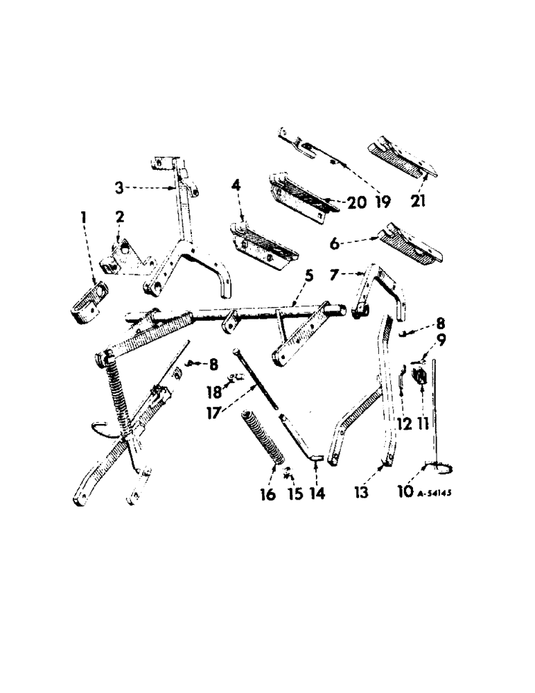 Схема запчастей Case IH 662 - (AC-02[A]) - REAR SECTION ROCKSHAFT AND PARALLEL LINK, NON FAST-HITCH 