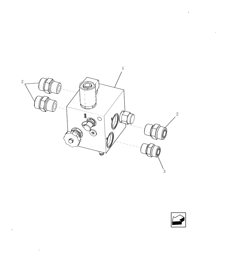 Схема запчастей Case IH 7010 - (35.910.11[02]) - SPREADER CONTROL VALVE, CONNECTORS - 9010 (35) - HYDRAULIC SYSTEMS