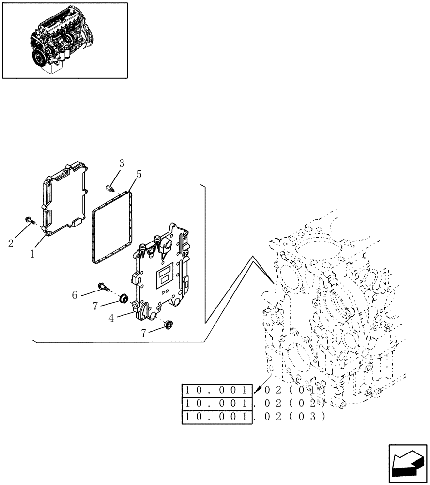 Схема запчастей Case IH 9010 - (55.440.03[03]) - ELECTRONIC CONTROL UNIT - 9010 (55) - ELECTRICAL SYSTEMS