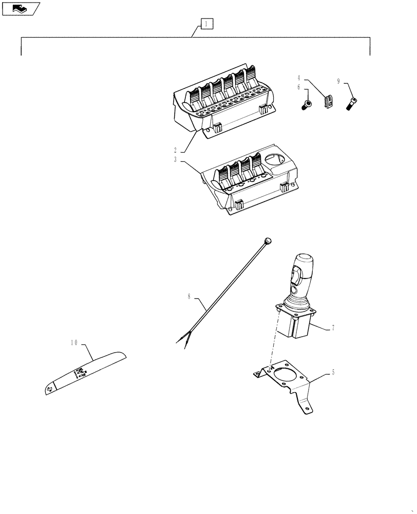 Схема запчастей Case IH STEIGER 400 - (88.035.08) - DIA KIT - 8 SPOOL EH REMOTES (88) - ACCESSORIES