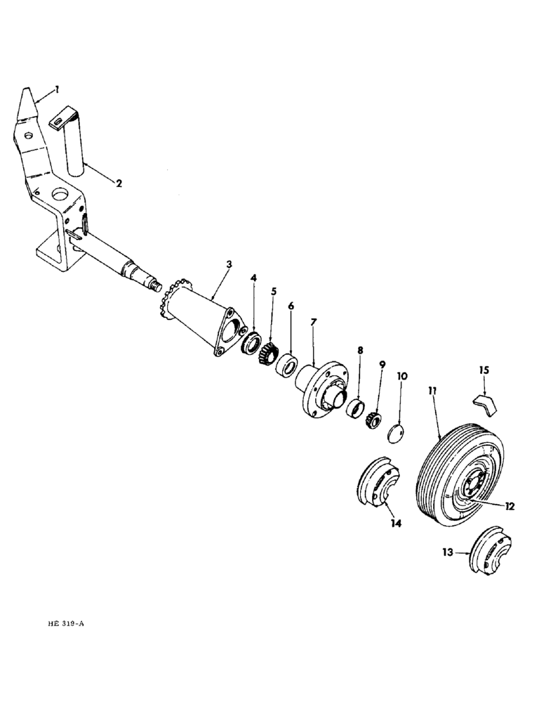 Схема запчастей Case IH 300 - (16) - LAND WHEEL 