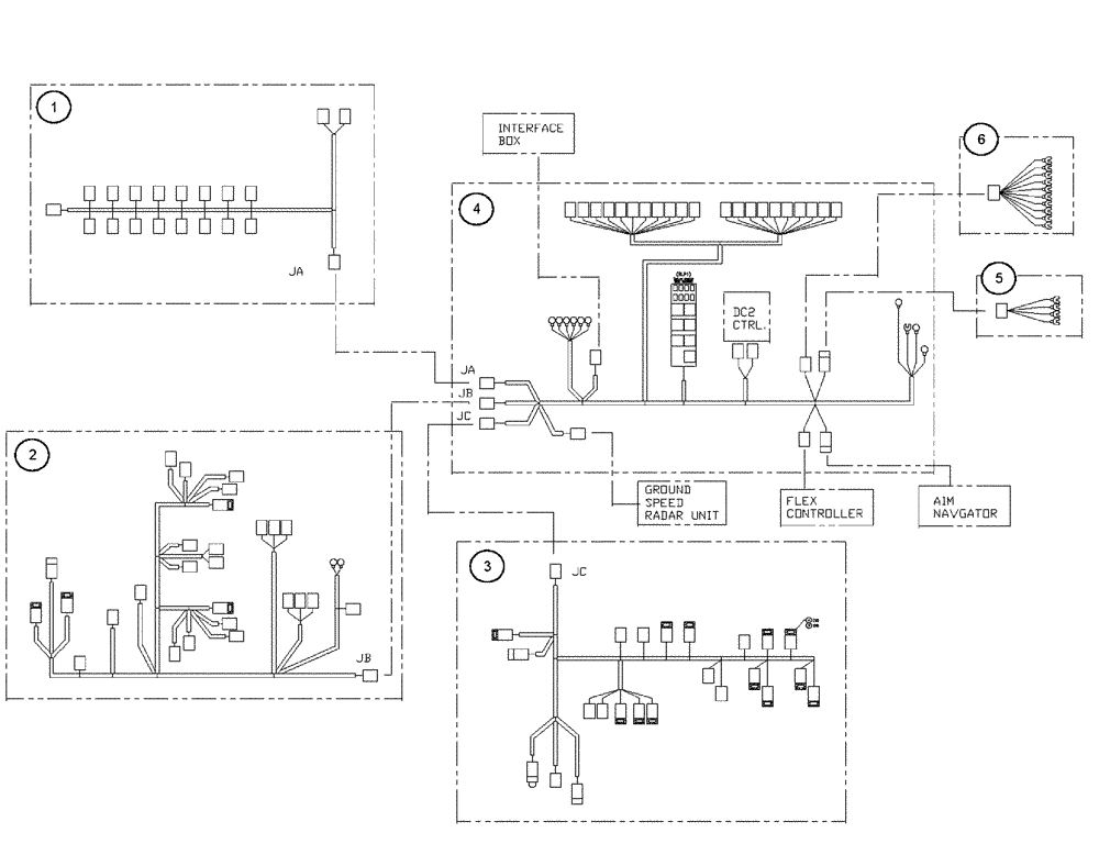 Схема запчастей Case IH 438 - (22-002) - HARNESS ASSEMBLY (06) - ELECTRICAL