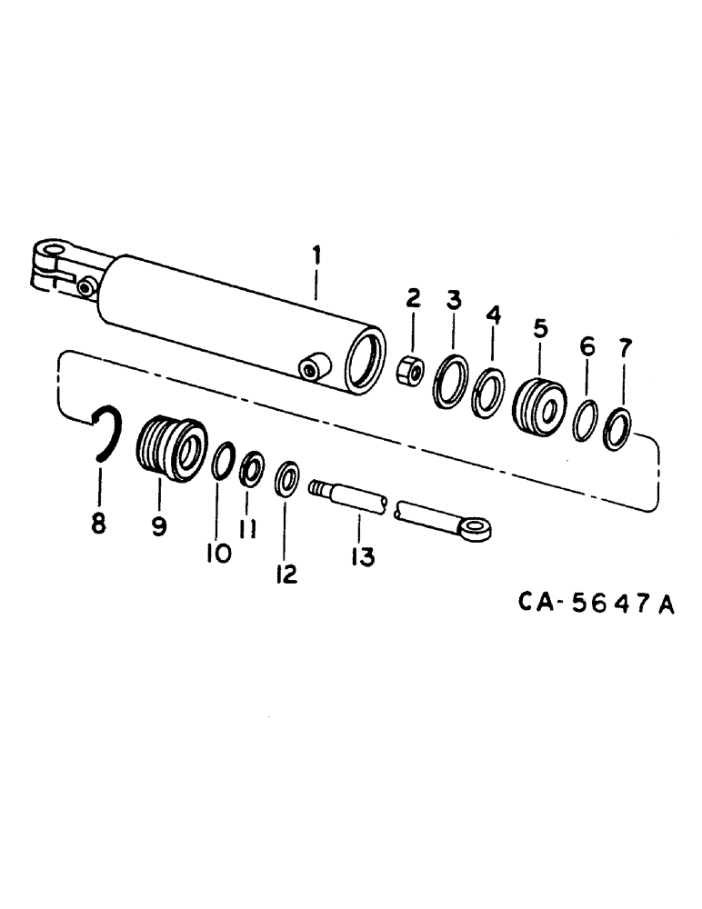 Схема запчастей Case IH 1460 - (10-065) - GRAIN TANK UNLOADER SWING CYLINDER (07) - HYDRAULICS